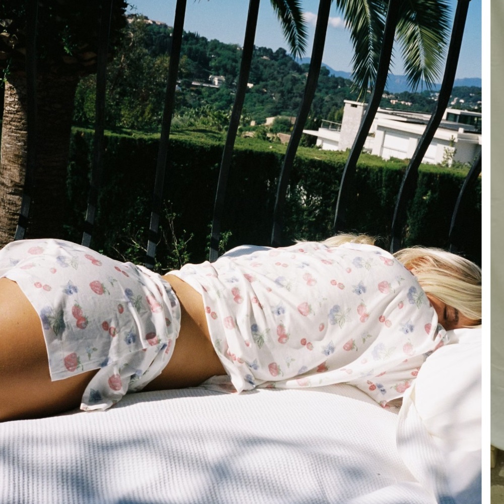 Djerf Avenue Go Slow Shorts Berries